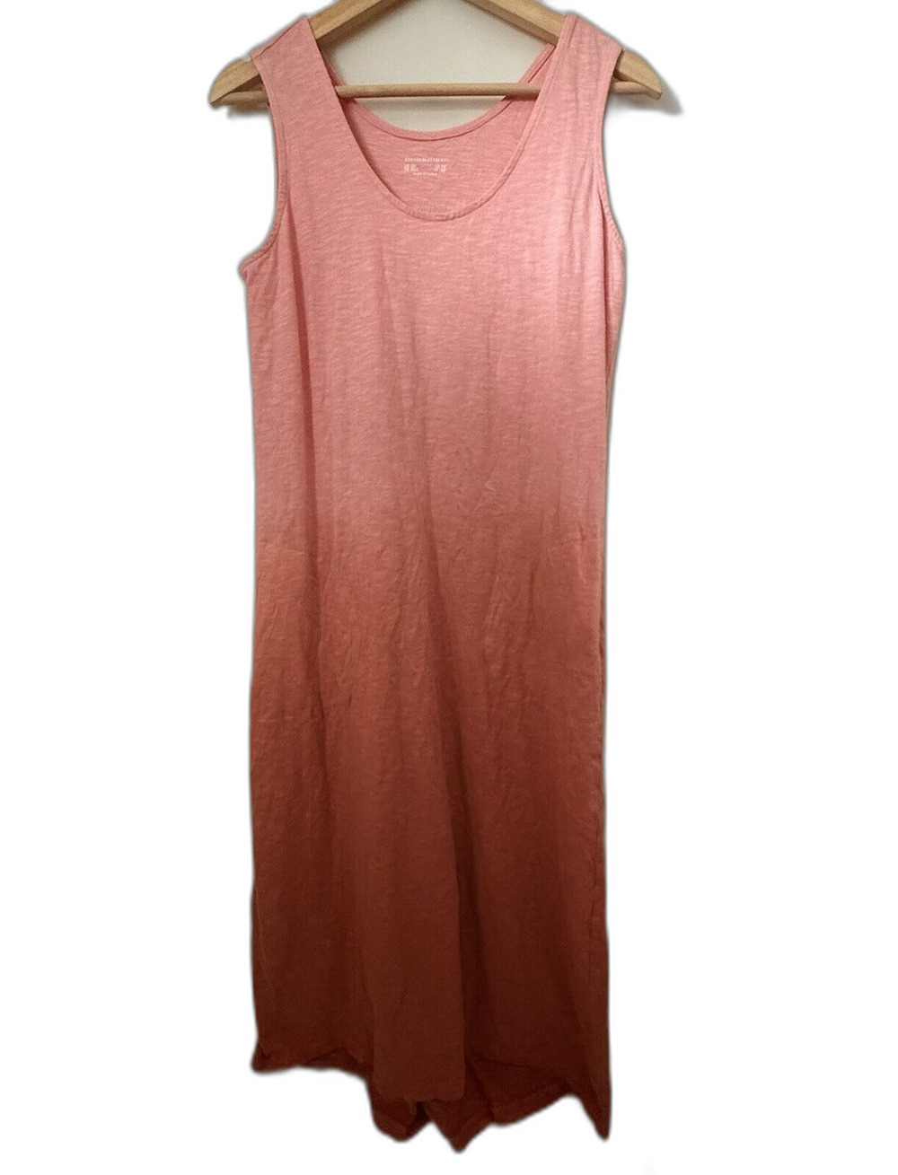 Canyon Retreat Flax Linen Tank Maxi Dress Women Small Petite Ombre Coastal Beach